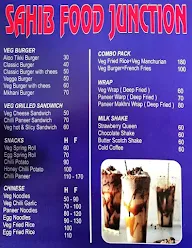 Sahib Food Junction menu 1