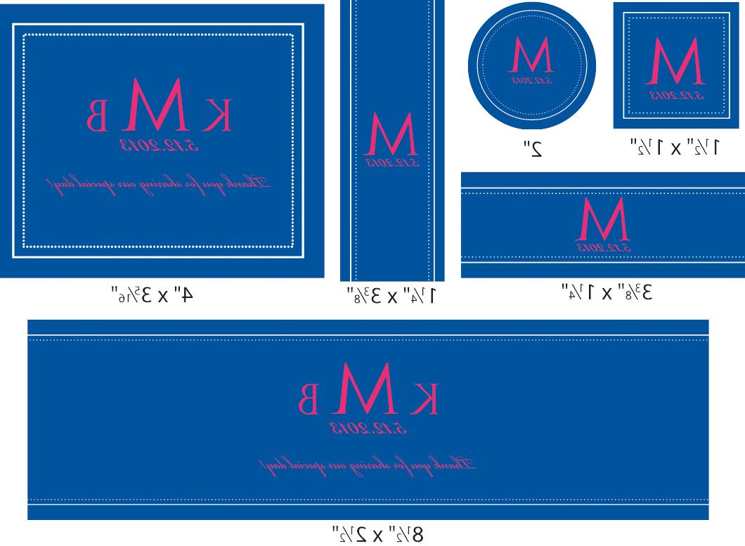 Double Border Designer Labels