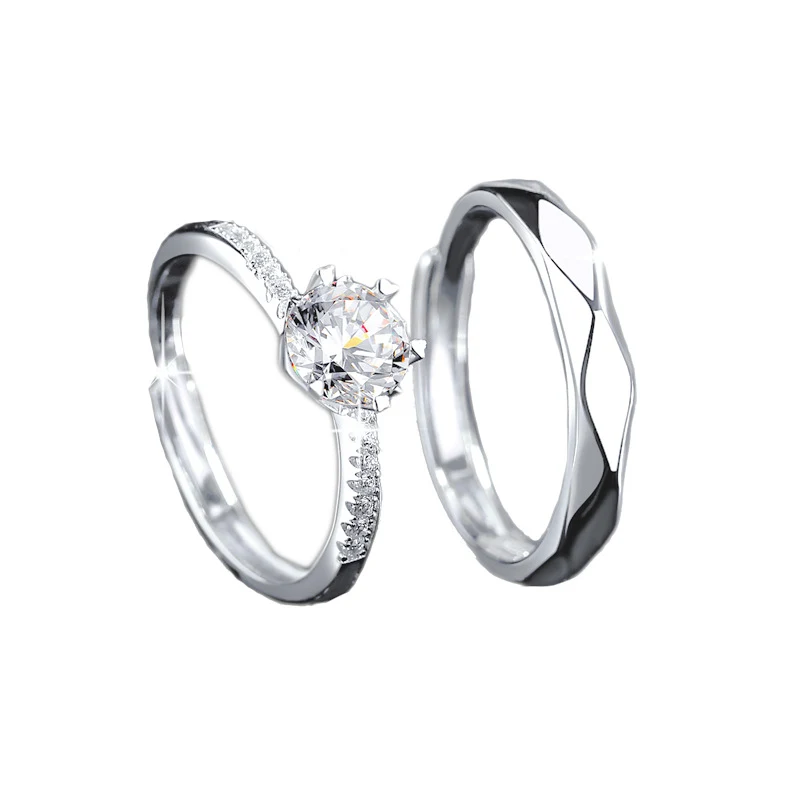 Neuer Fashion Mosan Diamantring für Damen, der Glanz und Eleganz vereint. Perfektes Geschenk, das Stil und zeitlose Schönheit bietet.