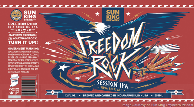 Sun King Adding Freedom Rock Session IPA Cans