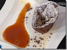 Seadas al cacao su salsa di castagne e miele