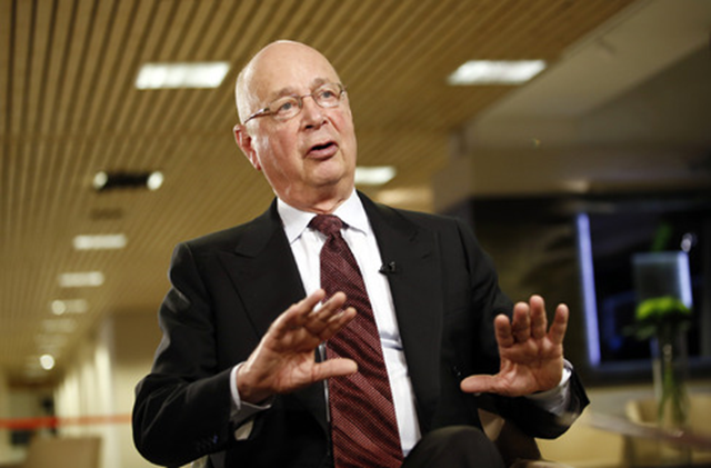 Klaus Schwab, executive chairman of the World Economic Forum, 18 January 2016. Photo: Simon Dawson / Bloomberg