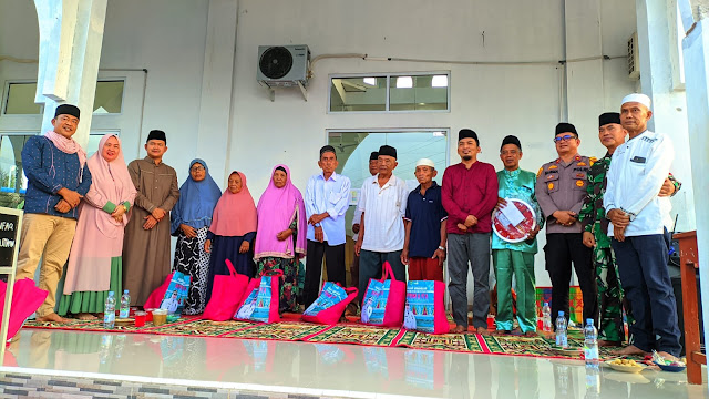 Camat Pinggir Laksanakan Safari Ramadhan di Masjid Al-Muttaqin, Dusun II Sialang Desa Muara Basung.