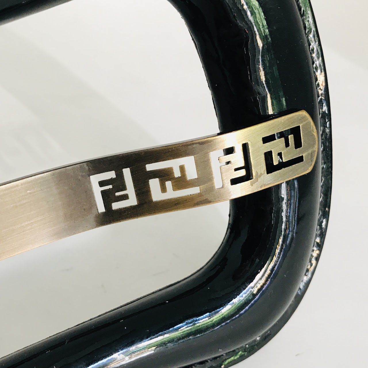 Fendi Wide Leather Belt