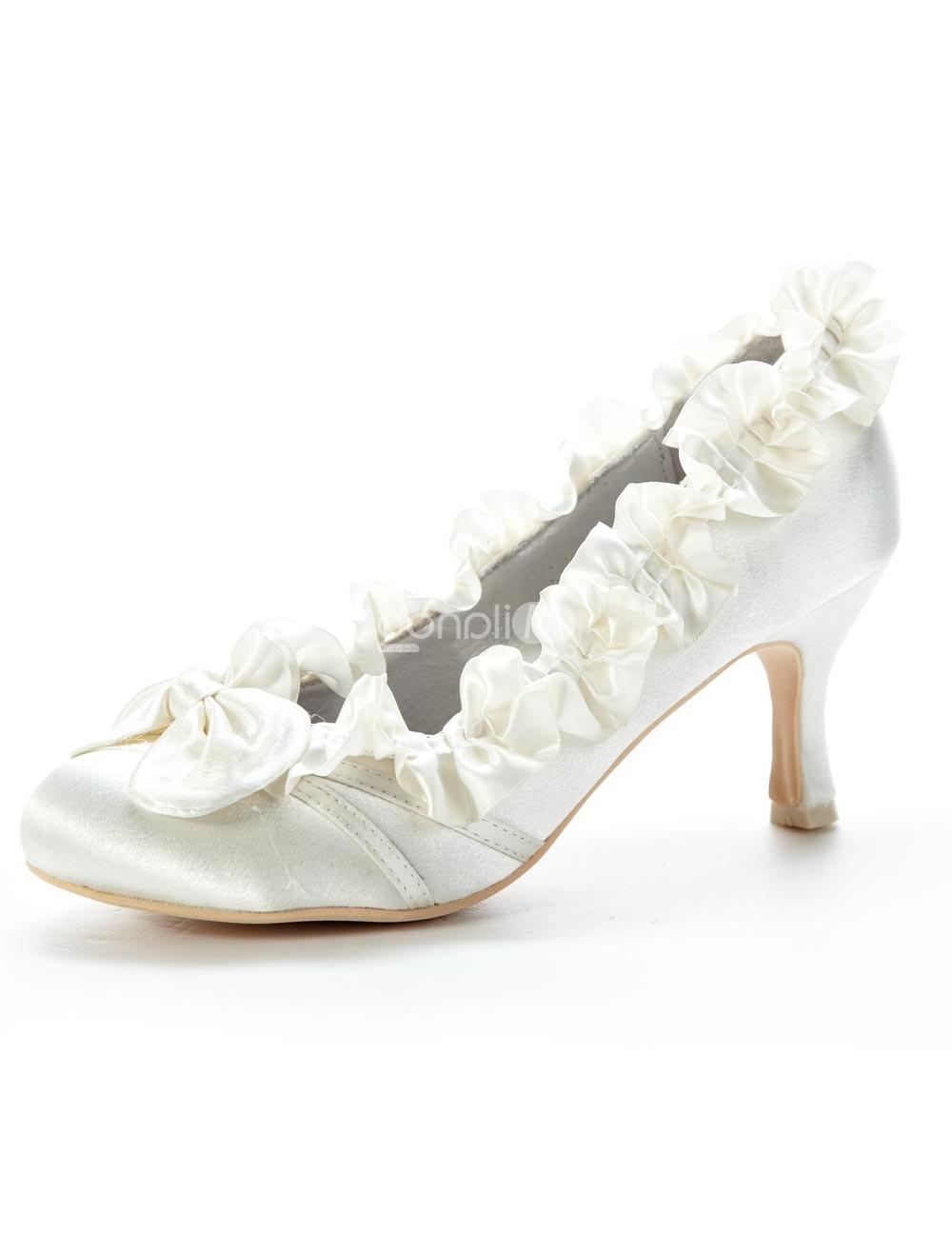 Beautiful Ivory Satin Wedding