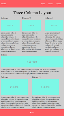 Three Column Layout