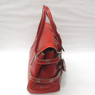 Luella Red Leather Gisele Satchel