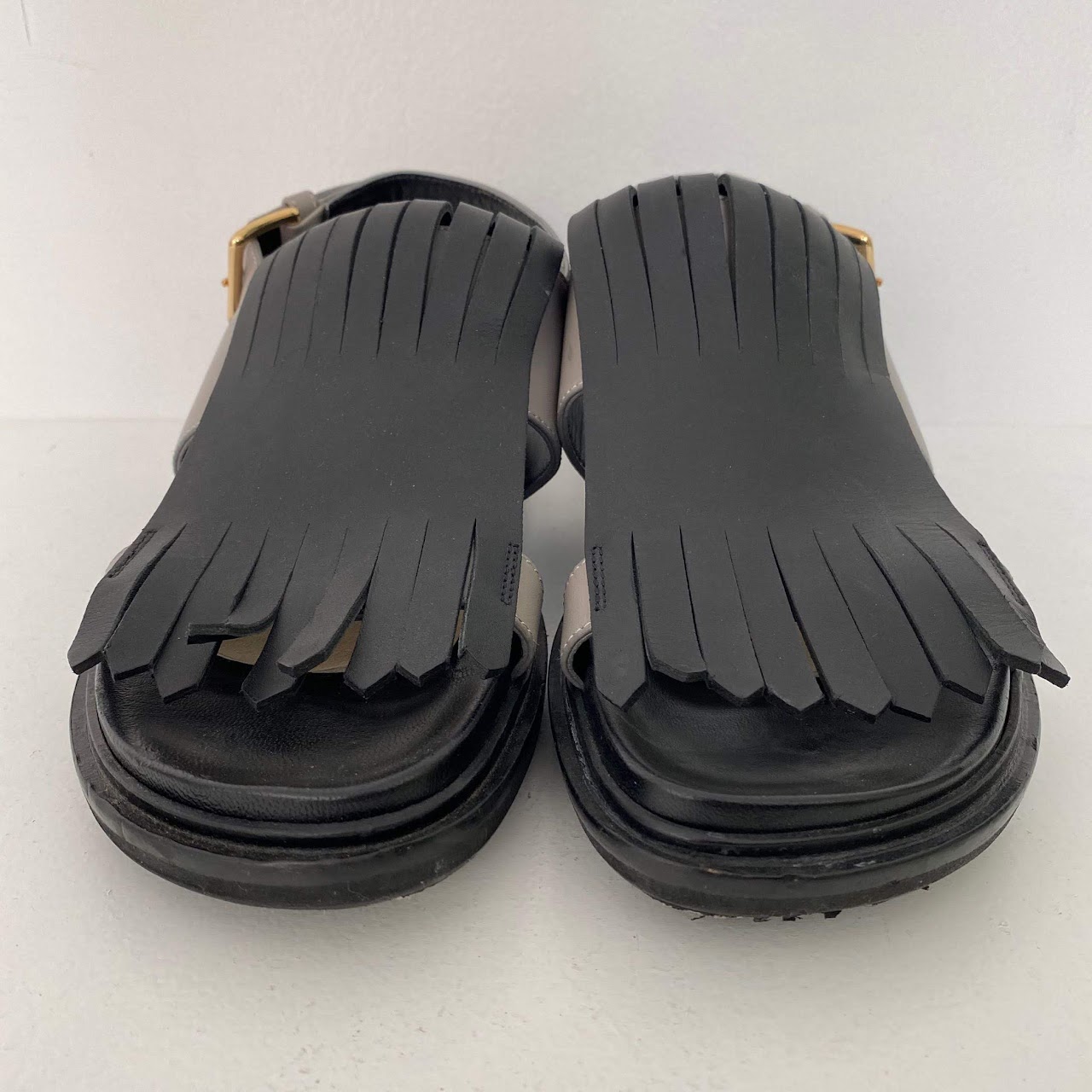 Marni Two-Tone Kiltie Sandals