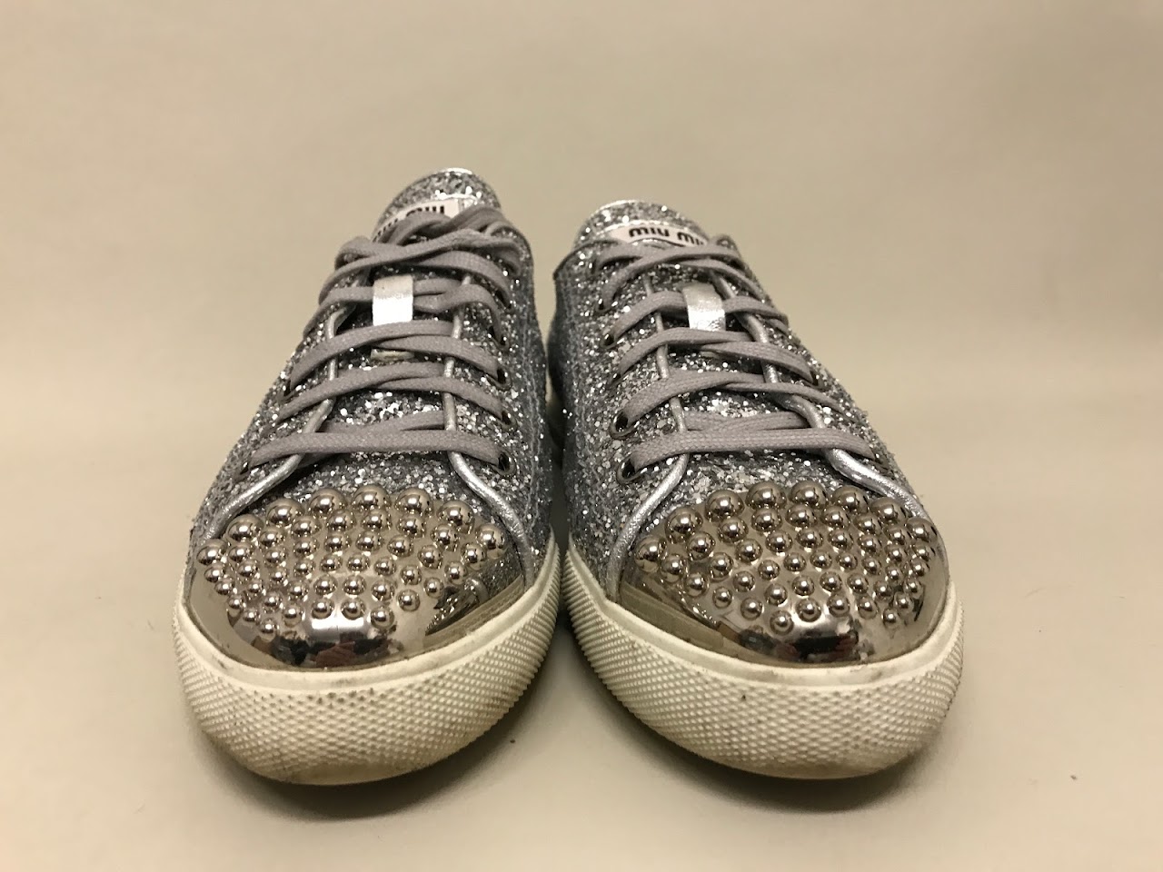 Miu Miu Glitter Sneakers