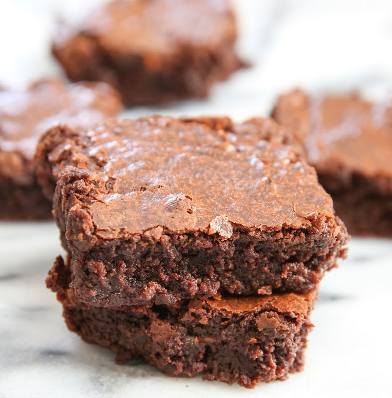 close-up photo of two Dulce De Leche Brownies