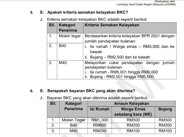 Semakan bayaran bkc