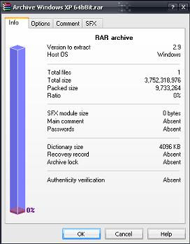 Gila!!! Compress File Instalasi W*nXP 3.49GB jadi 9,28MB 6