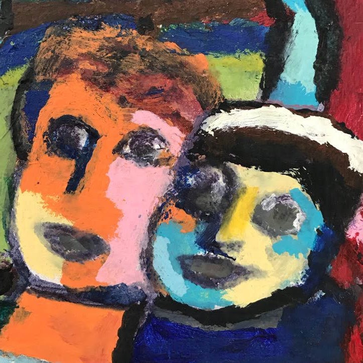 Marvin Tepper Signed Expressionist Acrylic