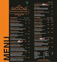 Pavbhaji Bistro menu 1