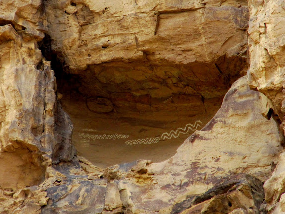 White snake pictographs