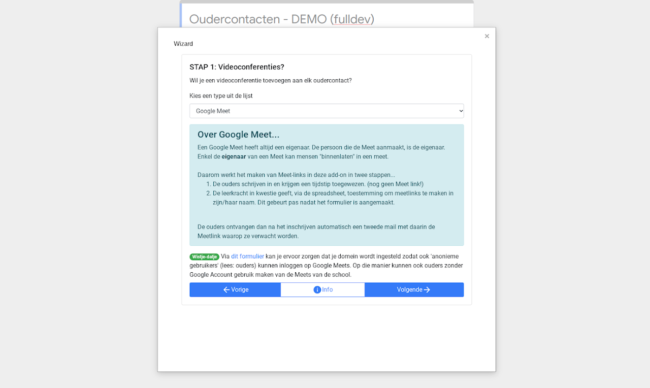 concept opwinding scheepsbouw Oudercontacten - Google Workspace Marketplace