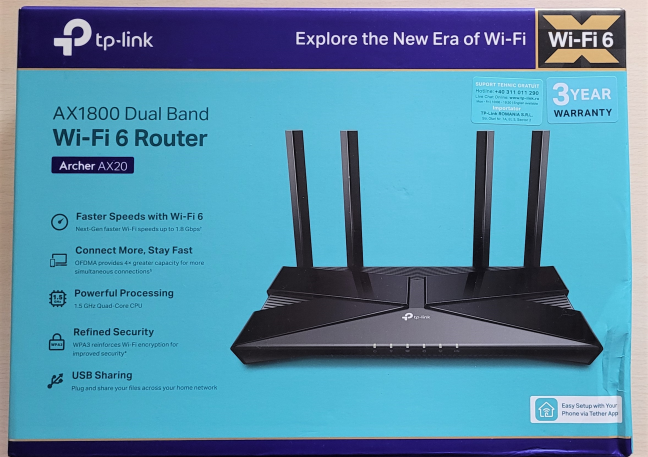 Bao bì được sử dụng cho TP-Link Archer AX20