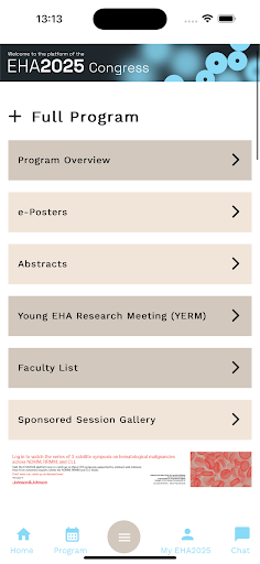 Screenshot EHA2025