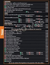 Culinaire menu 1