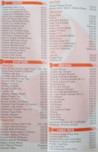 Hotel Runs menu 5