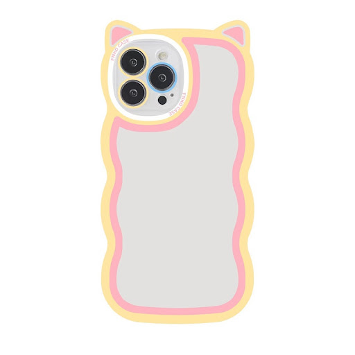 Title 7, Creative Wave Cat Ear Cartoon Phone Shell, a fu...