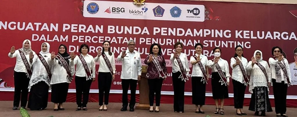 Kegiatan Penguatan Peran Bunda Pendamping Keluarga Dalam Percepatan Penurunan Stunting di Provinsi Sulut di Hotel Sintesa Peninsula Manado, Senin (19/6/2023). (Foto istimewa)