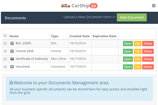 Powerful document management and history