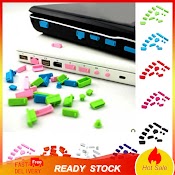 Bộ 13 Nút Bịt Lỗ Giắc Cắm Các Cổng Bằng Silicone Chống Bụi Bẩn Đa Năng Cho Laptop/ Máy Tính Bảng