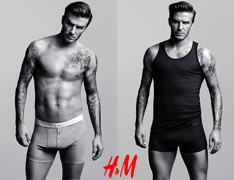 David Beckham for H&M in Super Bowl XLVI Commercial