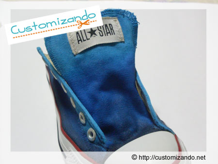 Customização de tênis All Star Ombré (degradê)