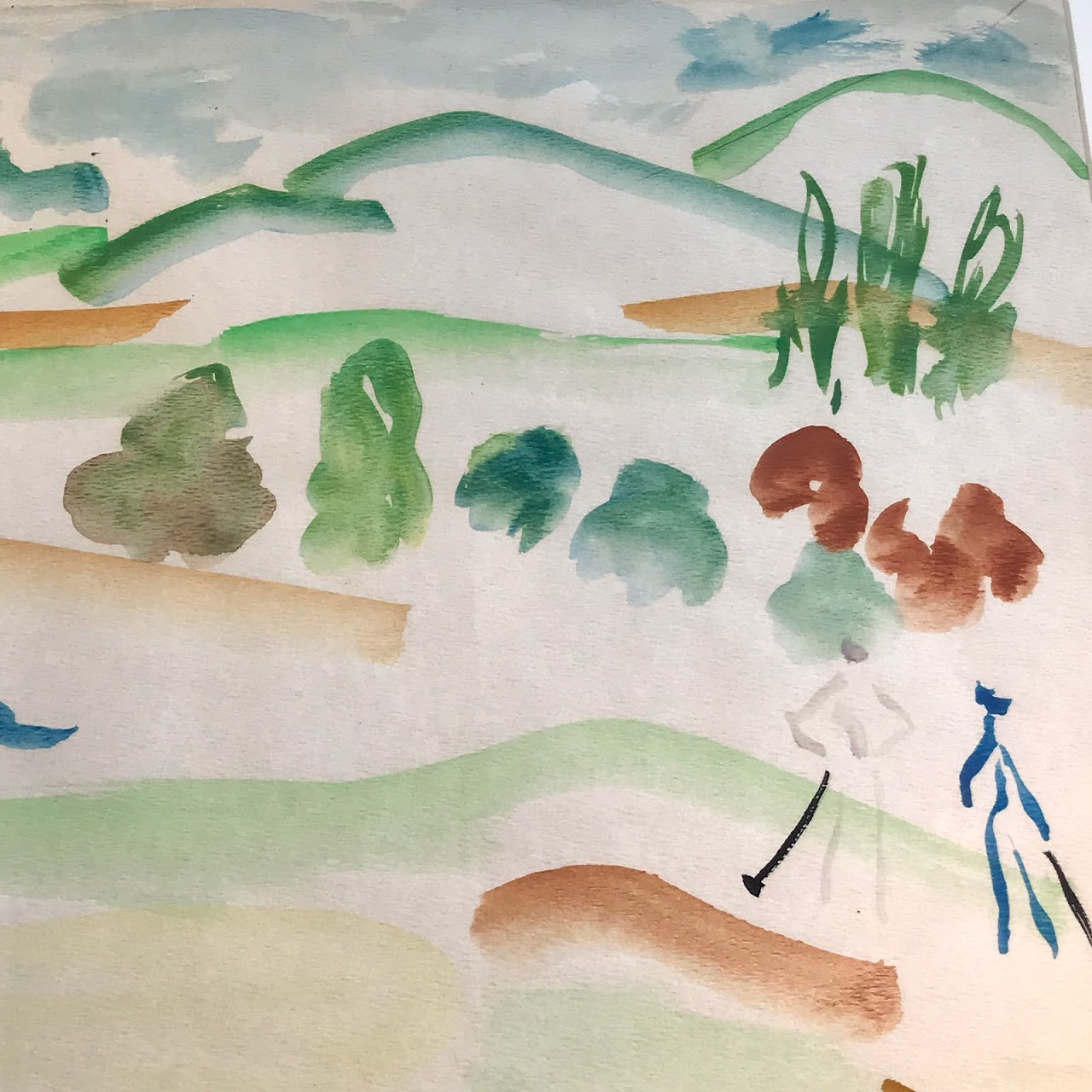 Joan Liebowitz Signed Watercolor