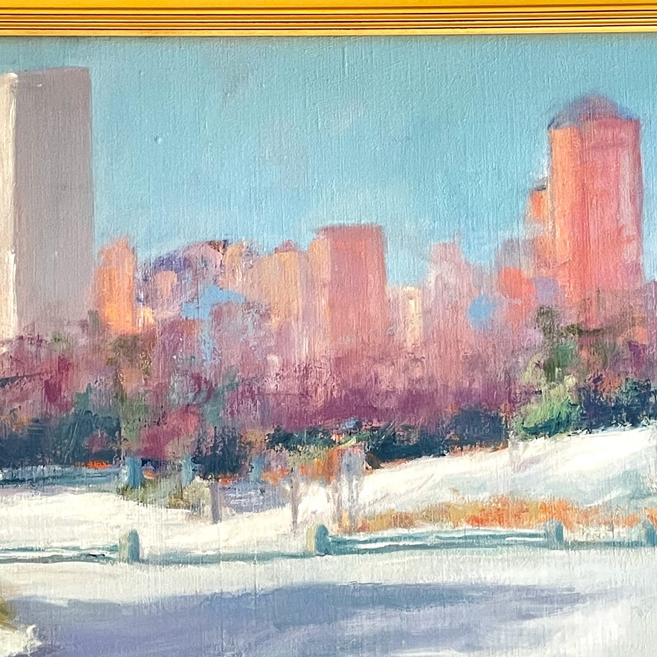 'The Lake - Central Park' Oil Painting