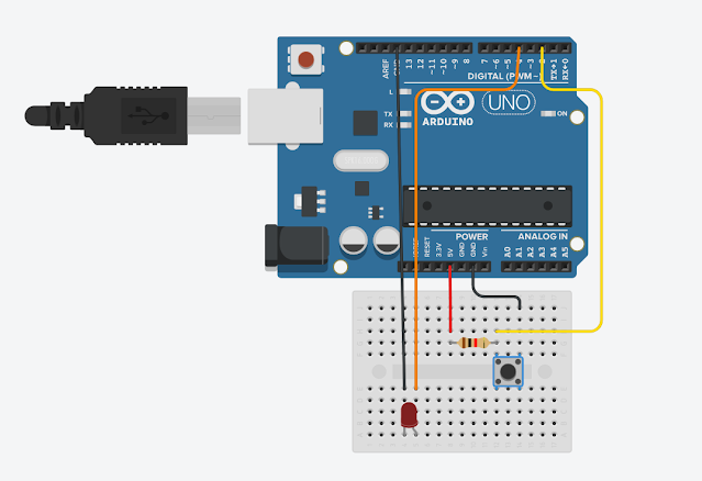 Arduino Program for Turn On Led through Push Button