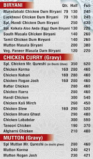 Mr Qureshi Kebab menu 1