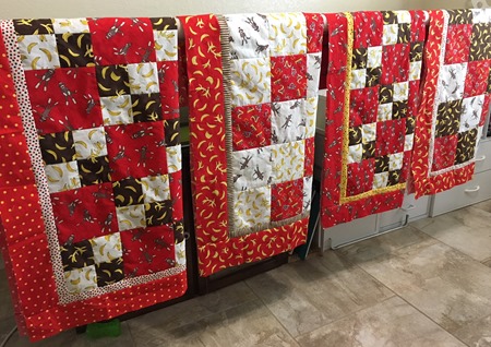 sock monkey quilt