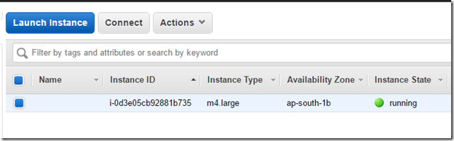 amazon ec2 instance running