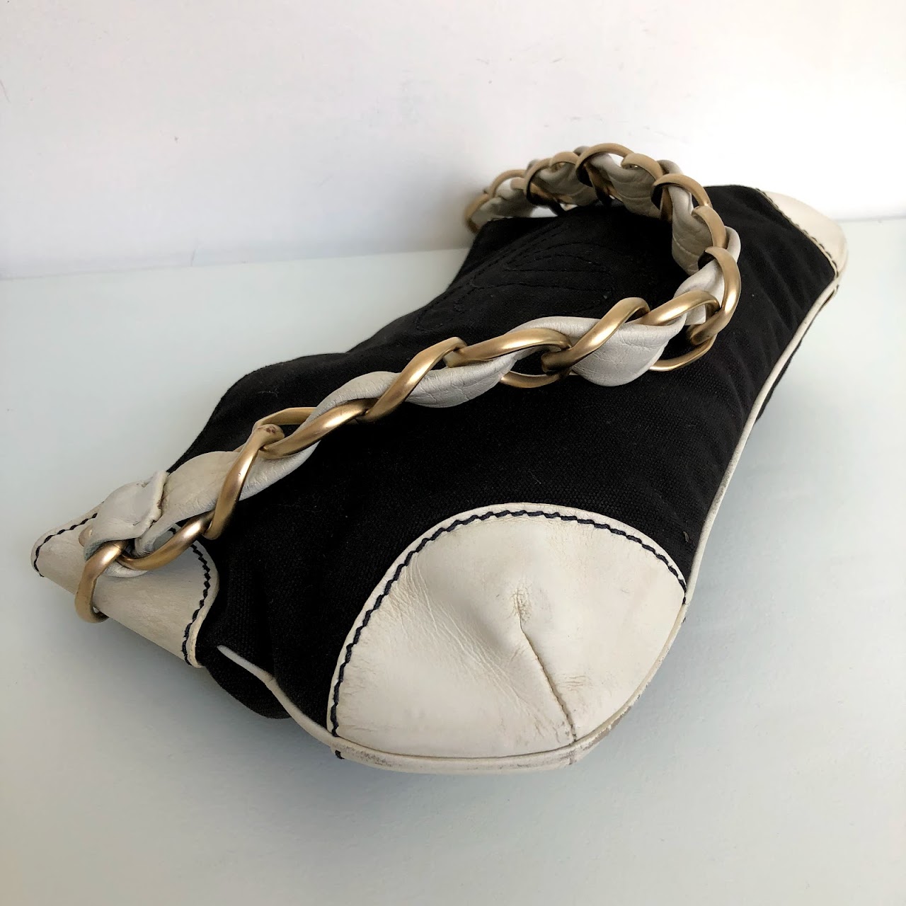 Chanel CC Canvas Pochette Shoulder Bag