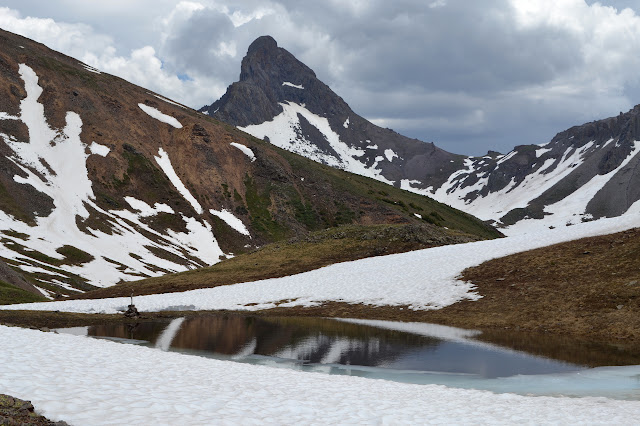 pond in the snow