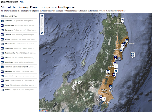 Japan+earthquake+map+of+damage