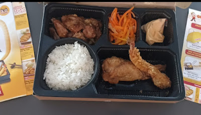 Salah satu menu bento di HokBen