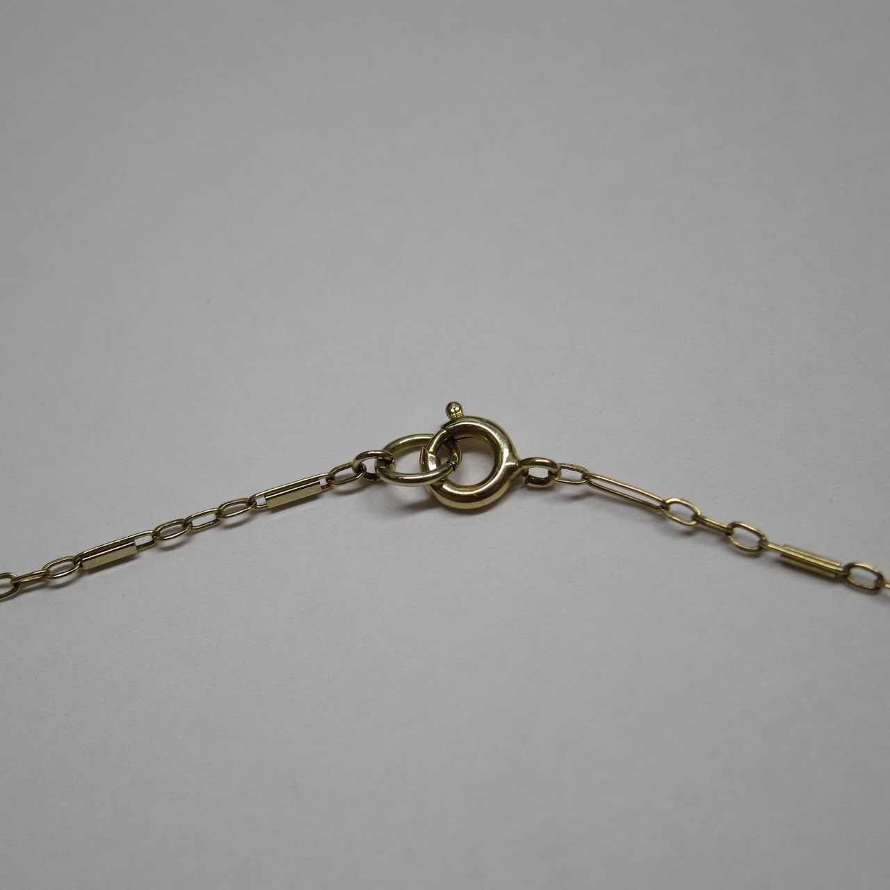 14 K Gold & Seed Pearl Necklace (Long)