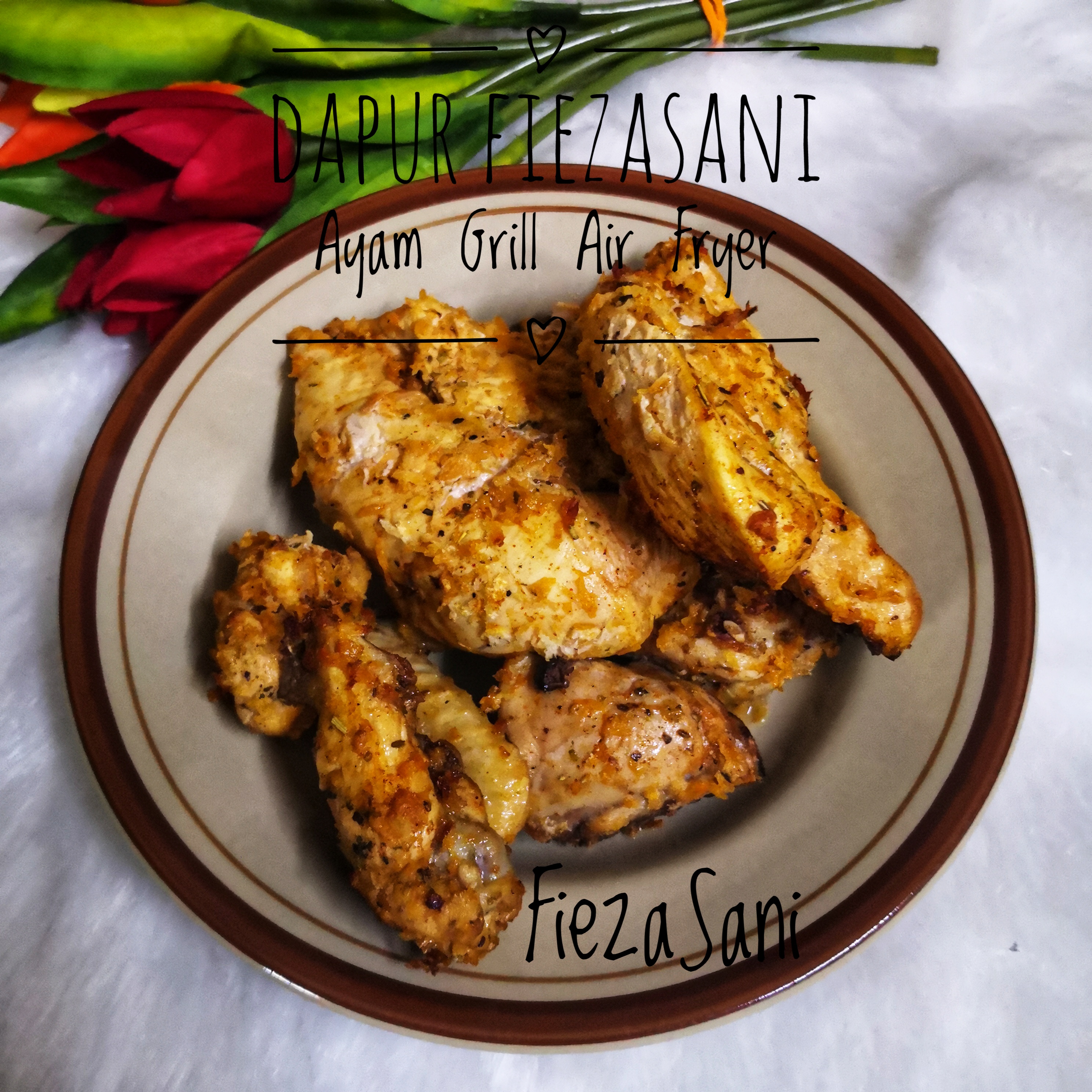 menu diet ayam air fryer,ayam grill air fryer