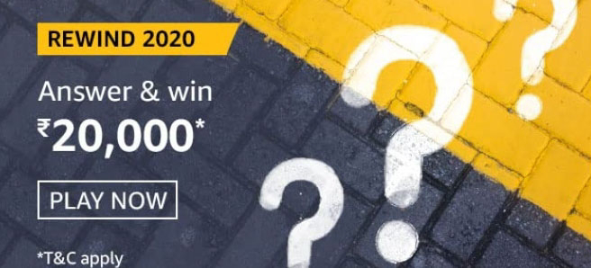 Amazon Rewind 2020 Quiz