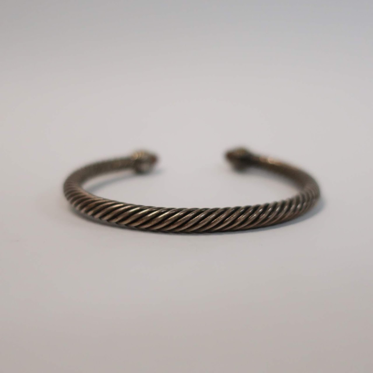 David Yurman Sterling, 14K & Garnet Bracelet