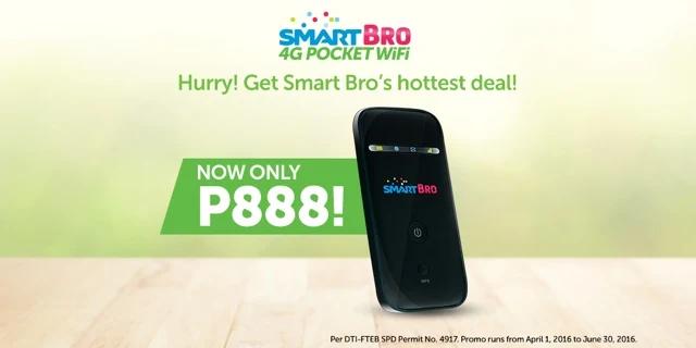 Smart bro 4G pocket Wifi