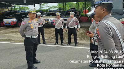 Satgas Kamtibcarlantas OMB Kapuas 2024 Polda Kalbar Tingkatkan Intensitas Patroli  dan Pengaturan Lalu Lintas Selama Bulan Ramadhan