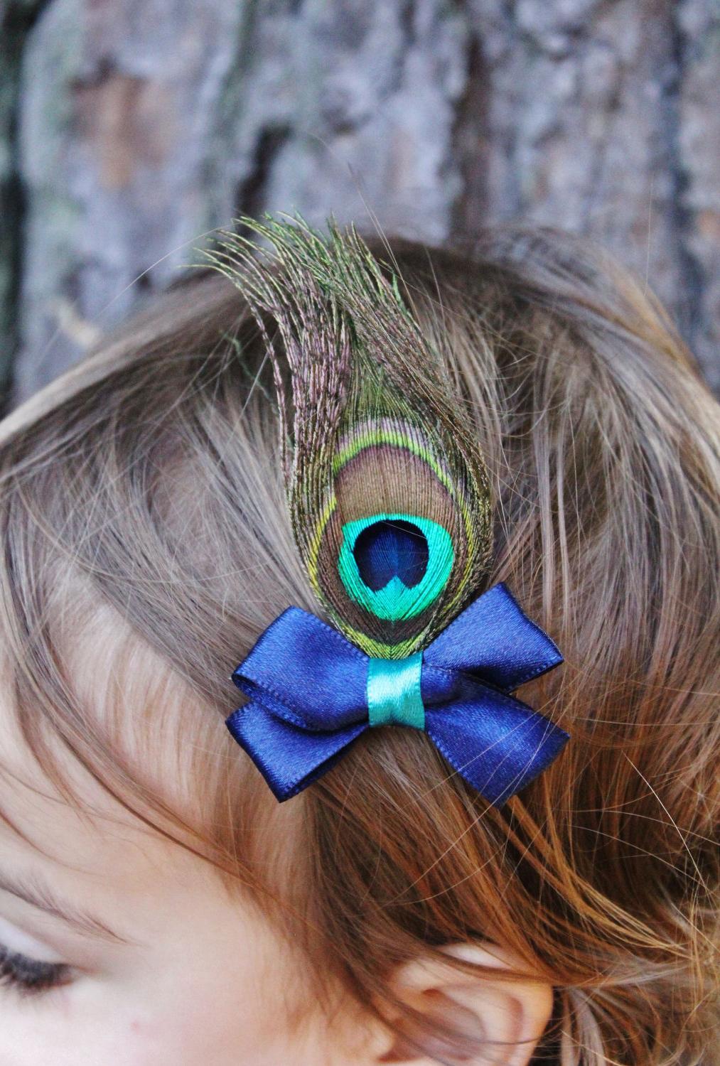 Bow with Peacock Feather