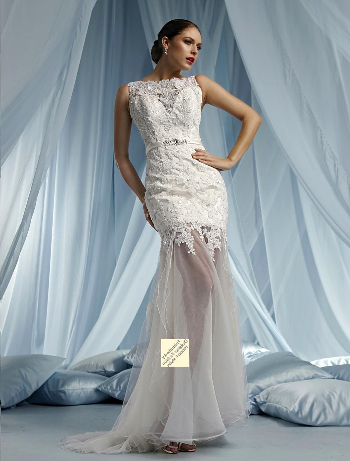 and Lace Wedding Dress For