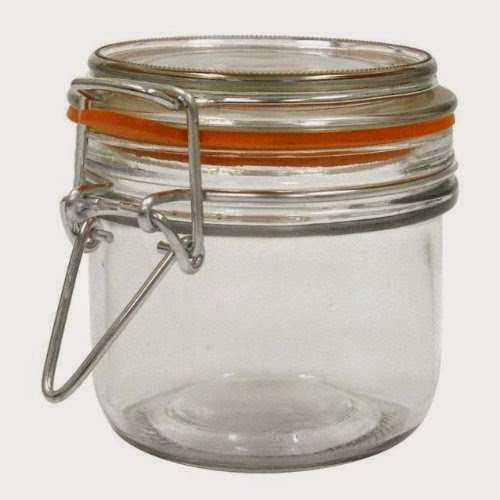  Anchor Hocking 7.4 Ounce Mini Heremes Jar with Clamp Top Lid, Set of 12