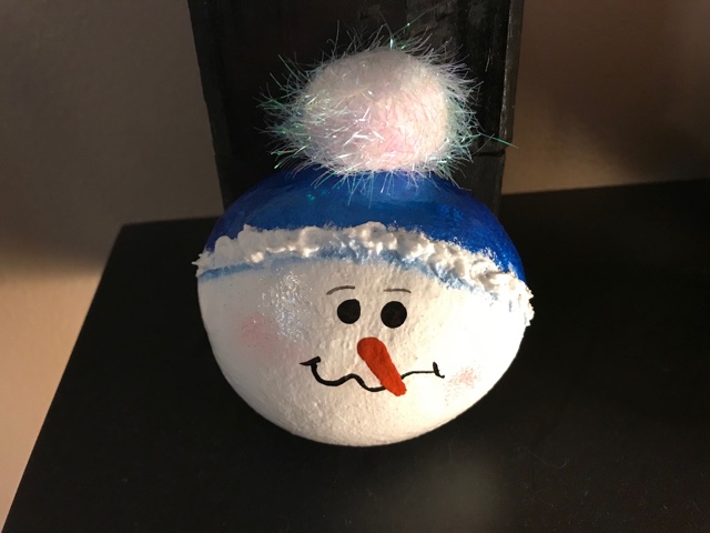 Cheryl S Blog Painted Rock Snowman